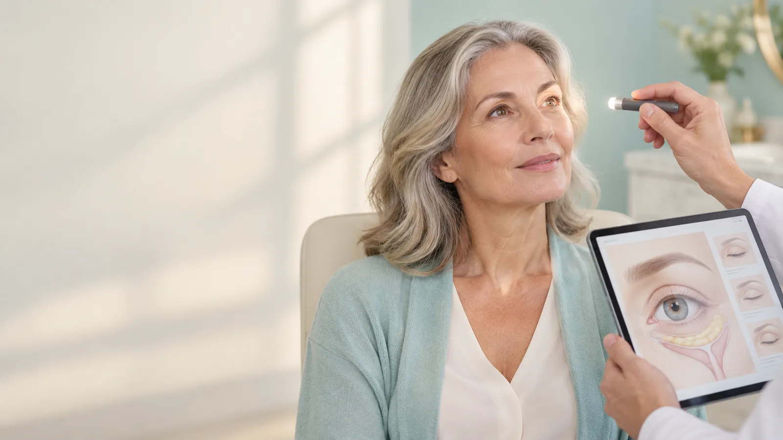 Eyelid Surgery — illustrative consultation visual